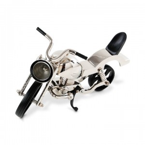 Motocicleta harley niquelada, 22 x 14 x 16 cm, R$ 679,00